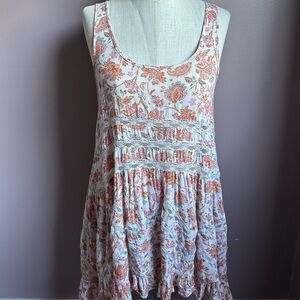 Free People Intimately Voile and Lace Trapeze Slip XS